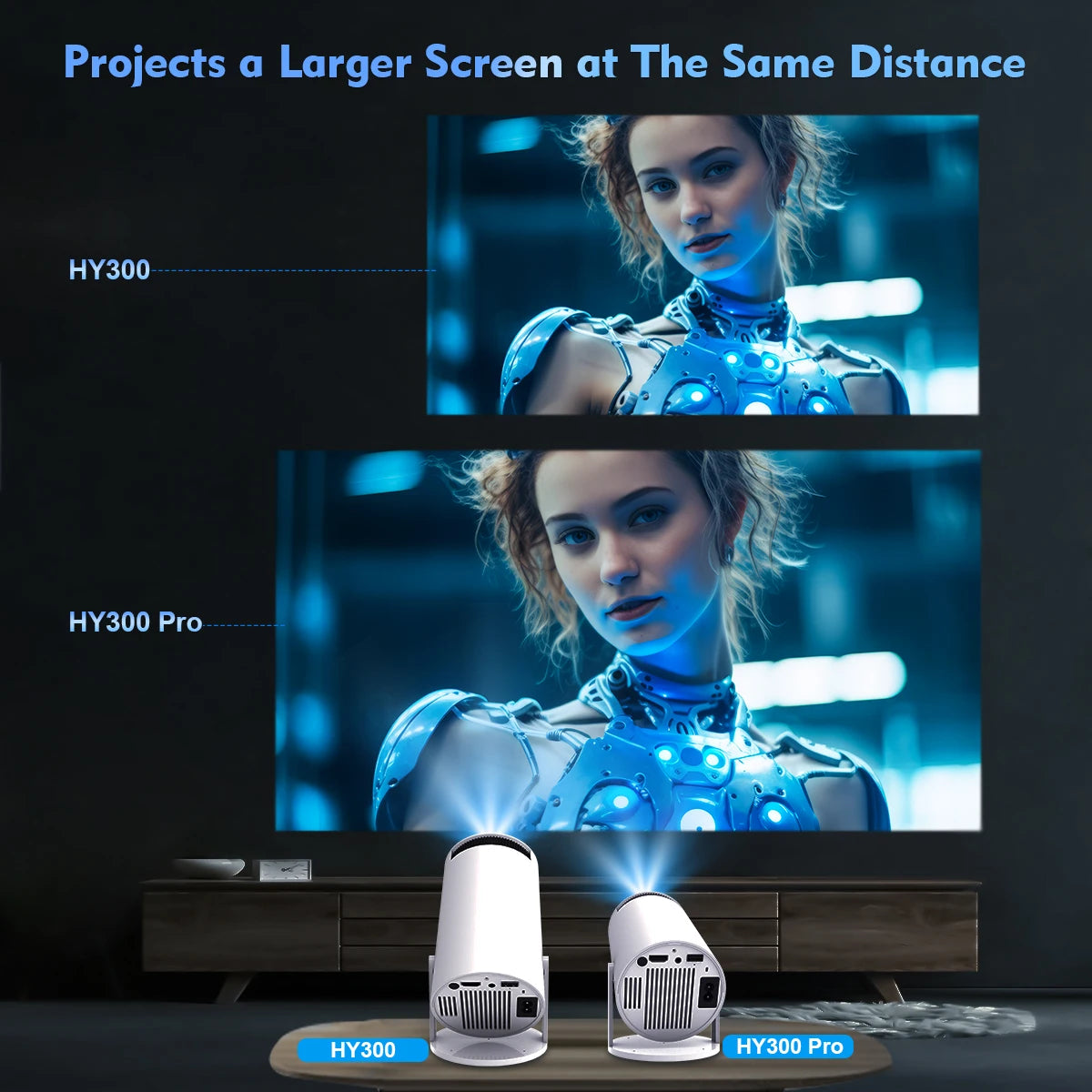 Magcubic Projector HY300 Pro 4K Android 11 Dual Wifi6