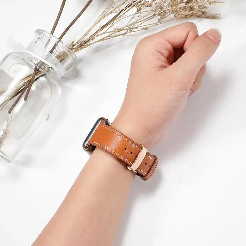 Leather Strap For Apple watch bands