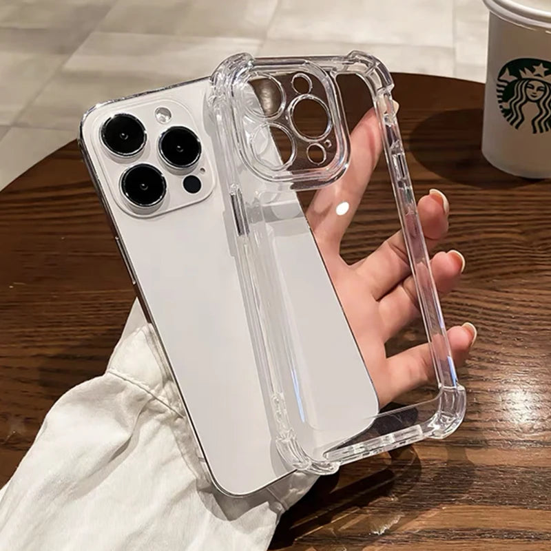 Luxury Shockproof Clear Phone Case For iPhone Cover