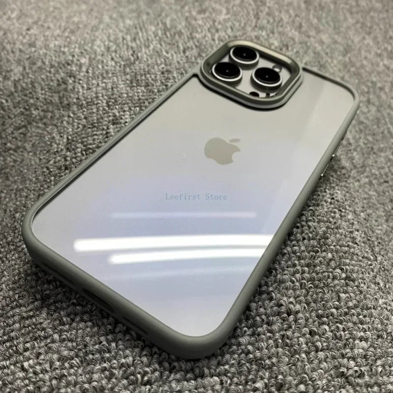 Fashion Metal Frame Case For iPhone 15 14 13 12 11