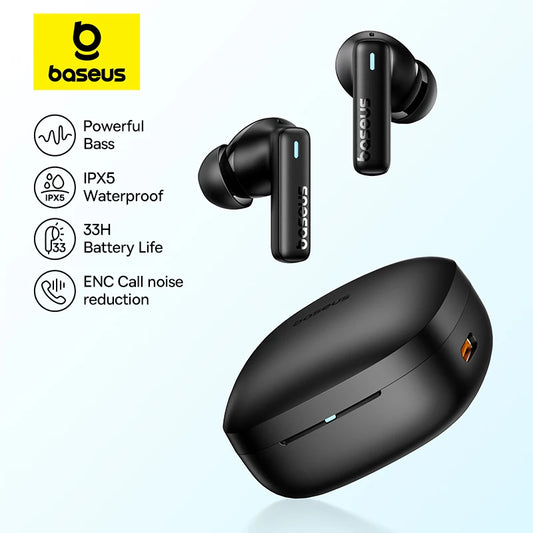 Baseus Headphones  Bowie E19 Wireless Earphones Bluetooth 5.3