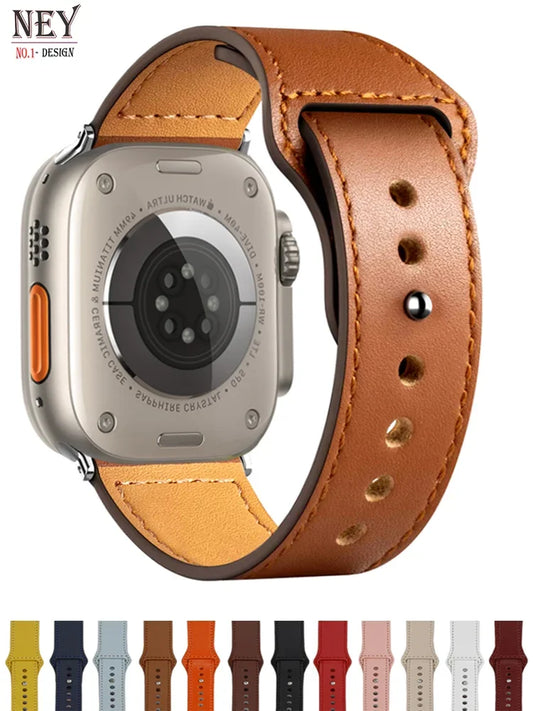 Leather strap For Apple watch band Ultra 2