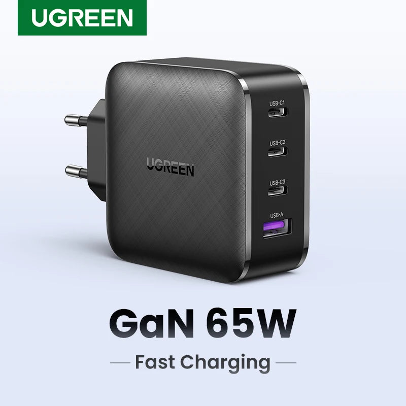 UGREEN 65W GaN Charger Quick Charge 4.0 3.0